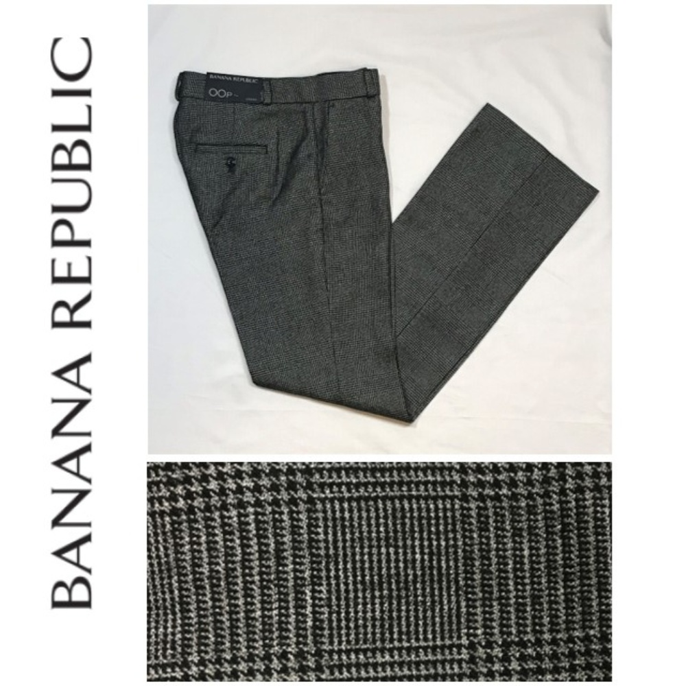 Logan fit windowpane plaid pants 00P
